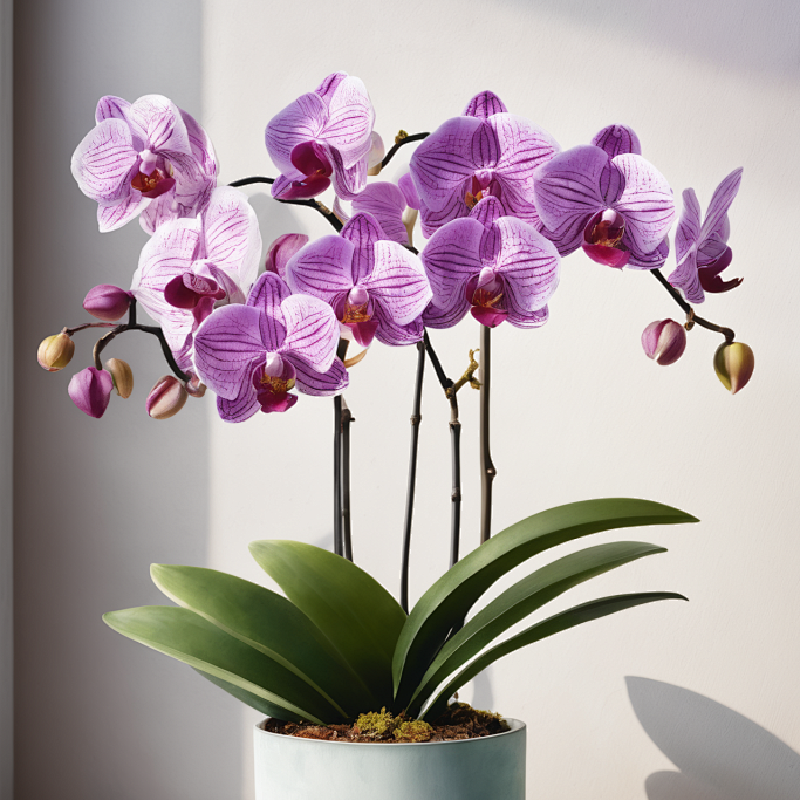 精品带花蝴蝶兰满花绽放款